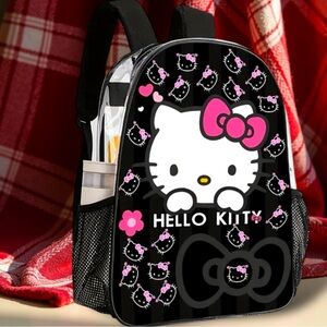🆕 Hello Kitty - Transparent Back Backpack - Unlined Waterproof Zipper -  17”